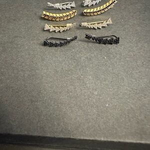 Elegant Gold and Silver Ear Cuffs